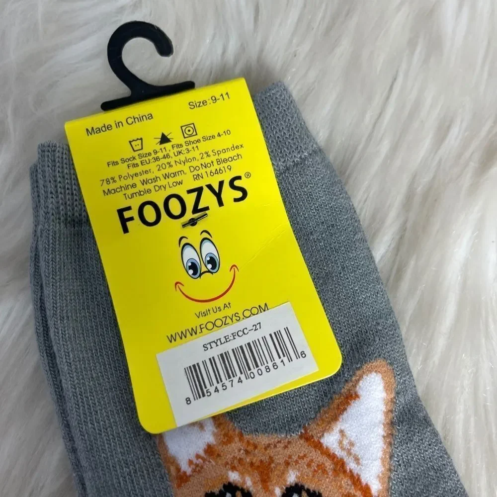 Foozy's Canine Collection Grey‎ Corgi Socks